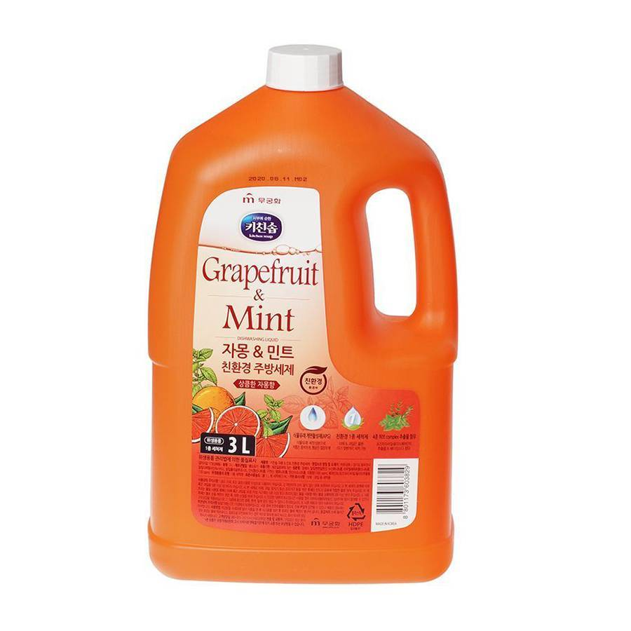 Средство для мытья посуды 3 л [Mukunghwa] Grapefruit & Mint Dishwashing  Detergent