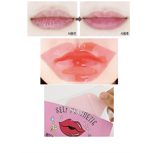 Гидрогелевый патч для губ c розовой водой фото 3