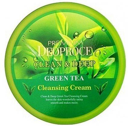 Очищающий крем для лица с экстрактом зеленого чая 