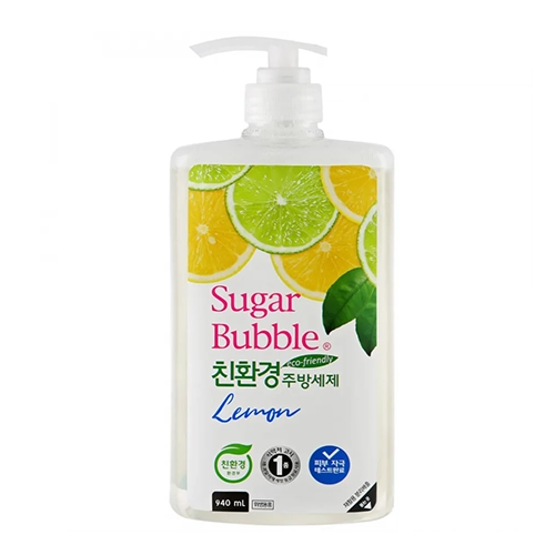 Экологичное средство для мытья посуды лимон 940 мл Sugar Bubble Lemon
