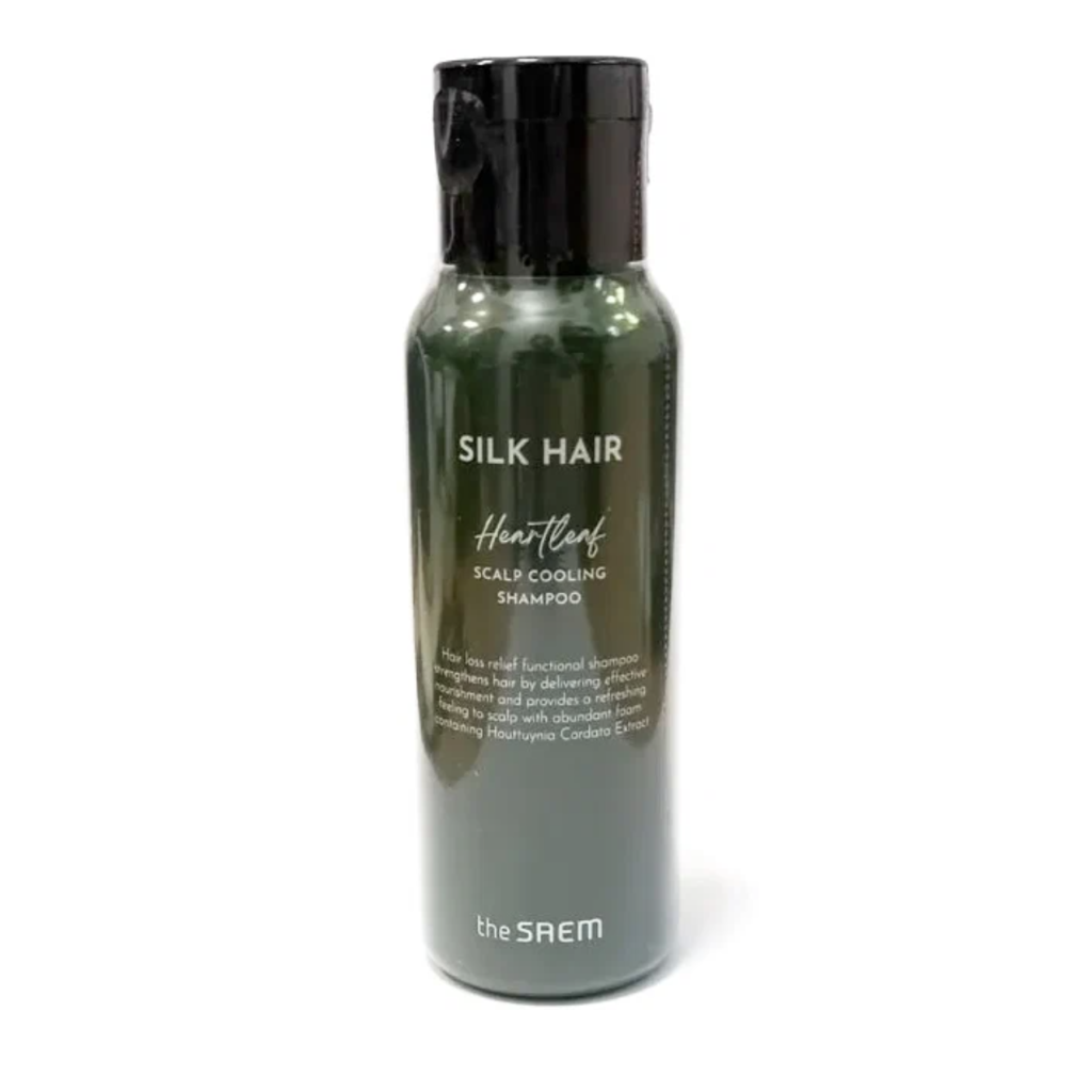 Охлаждающий шампунь от выпадения волос [The Saem] Silk Hair Heartleaf Scalp  Cooling Shampoo